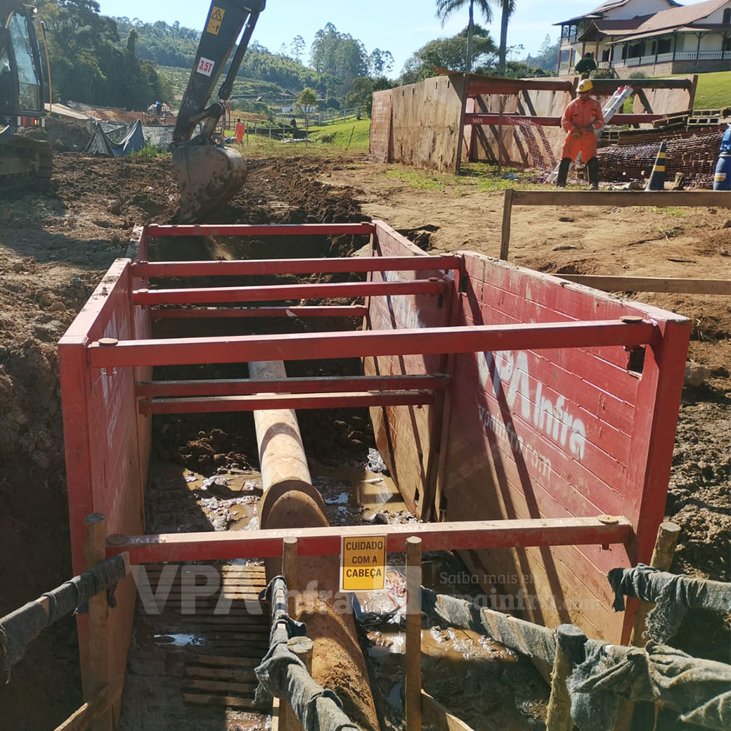 Conjuntos de Blindagens de Vala Garantem segurança em manutenção de gasoduto